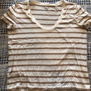 Madewell Stripe Alto Scoop Tee